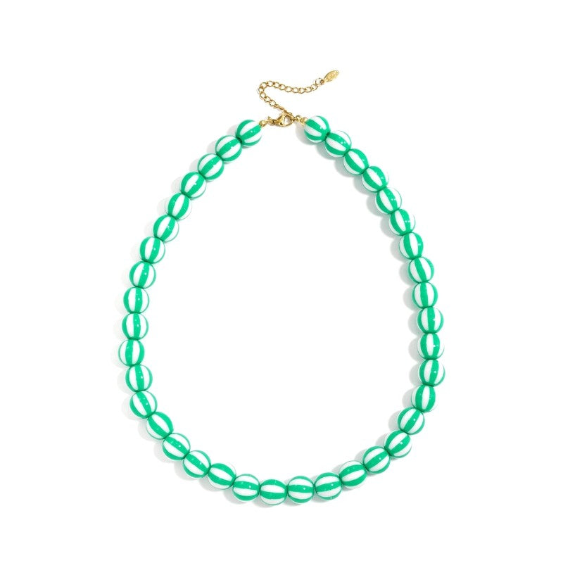 I'M MARTINA - Collana pop striped green