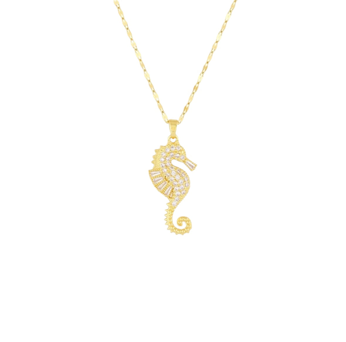 I'M MARTINA - Collana cavalluccio marino con zirconi