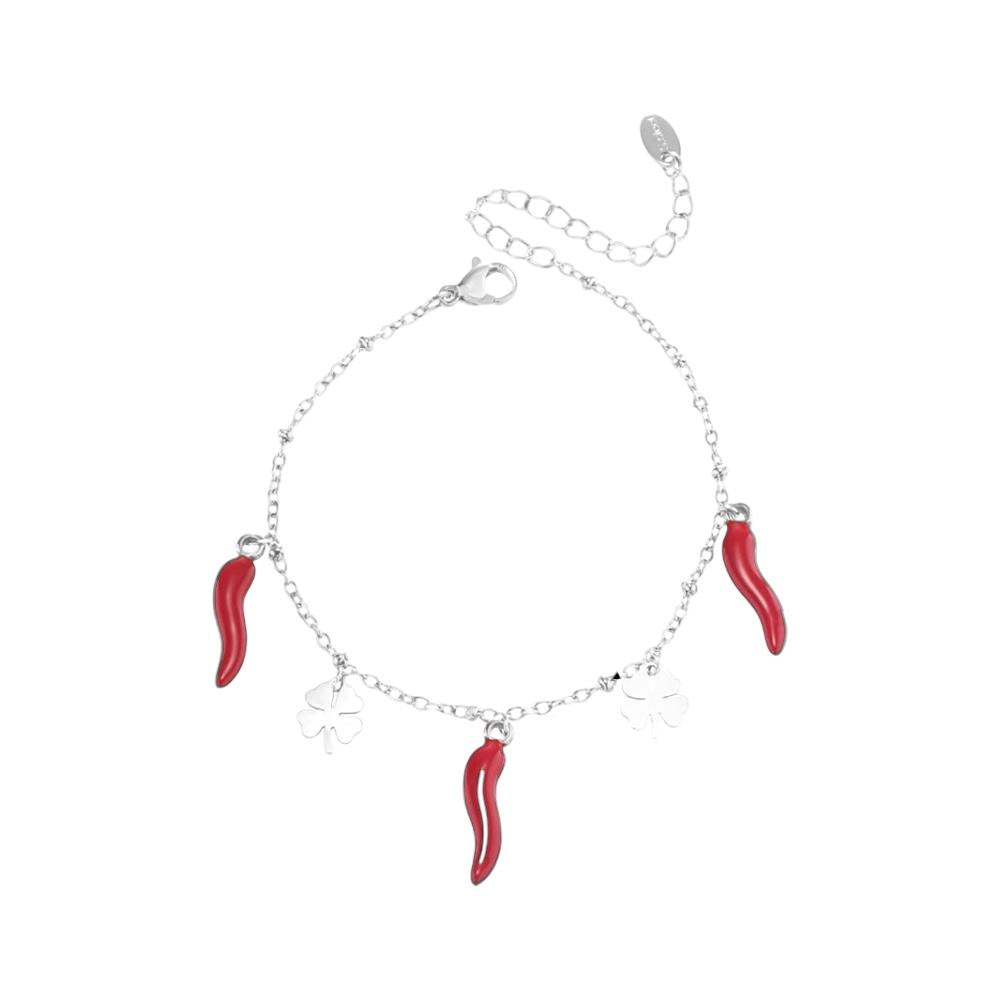 I'M MARTINA - Bracciale pepper & quadrifoglio