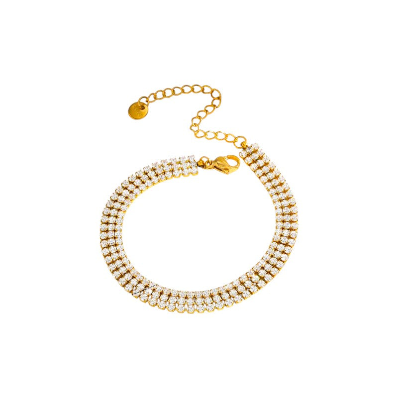 I'M MARTINA - Bracciale tennis tre arcate