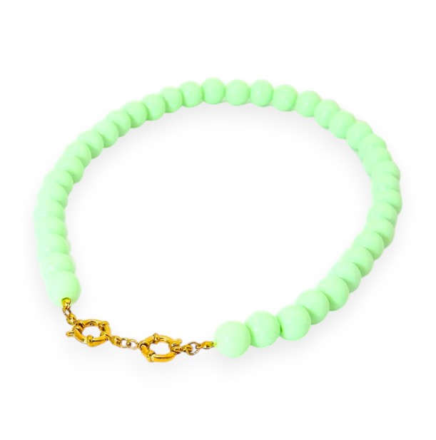 I'M MARTINA - Collana charmpop doppio aggancio green
