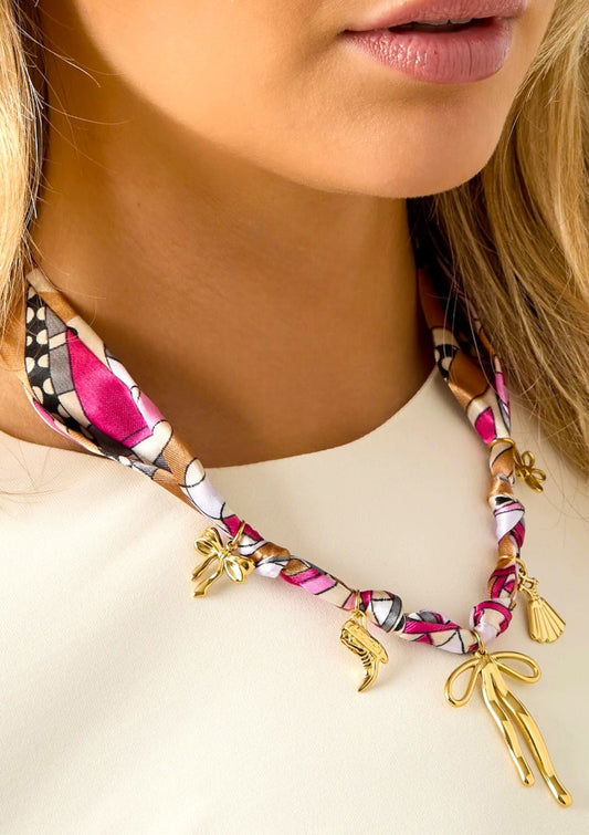 I'M MARTIINA - Collana foulard con charm