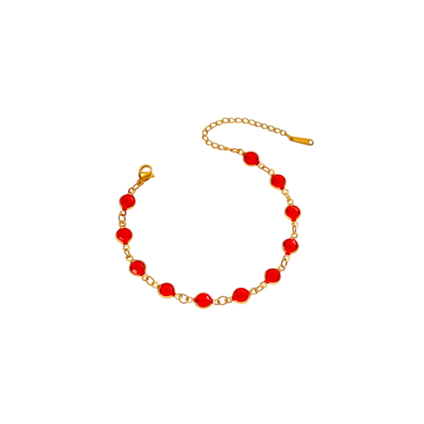 I'M MARTINA - Bracciale fine bubbles red