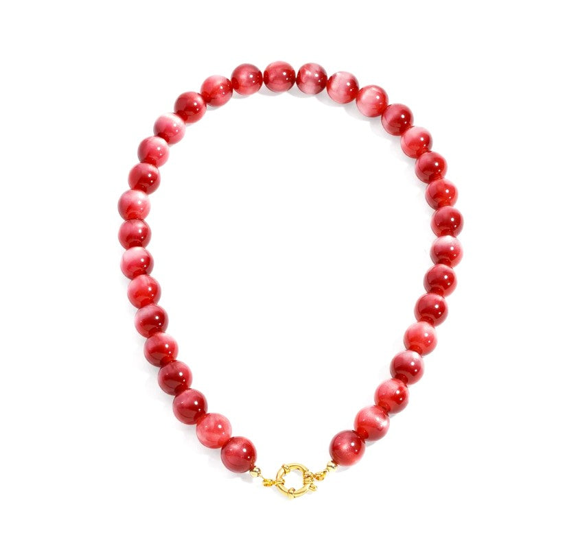 I'M MARTINA - Collana charmpop slim red