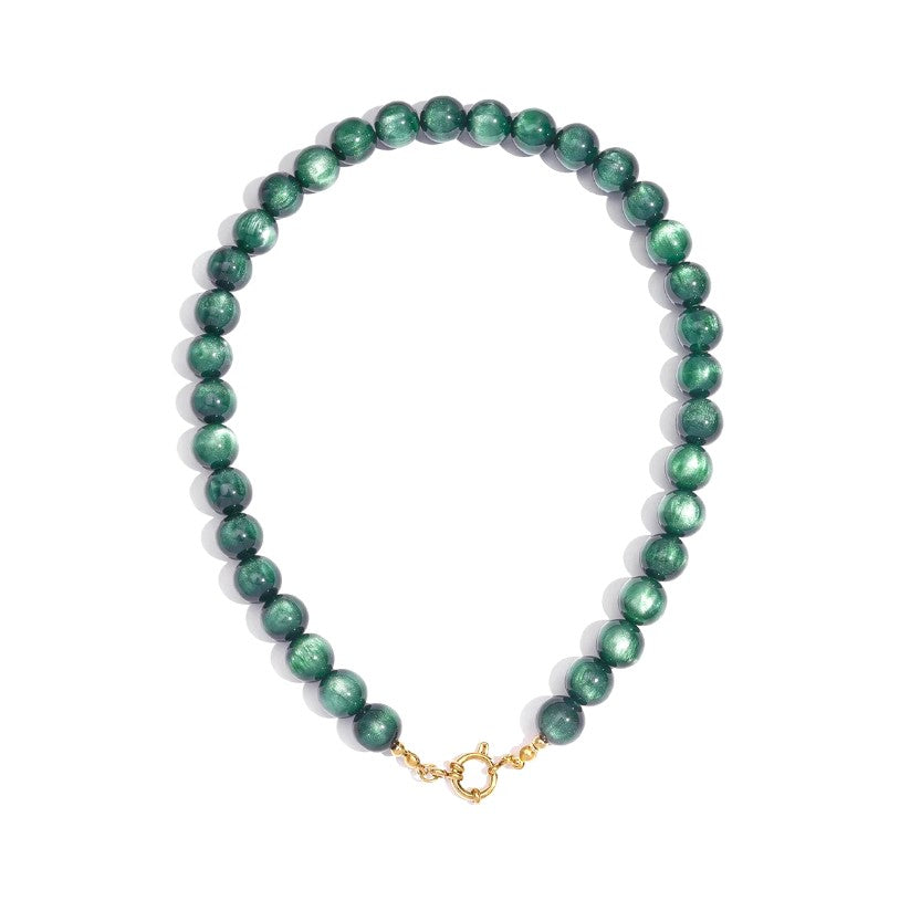 I'M MARTINA - Collana charmpop slim green