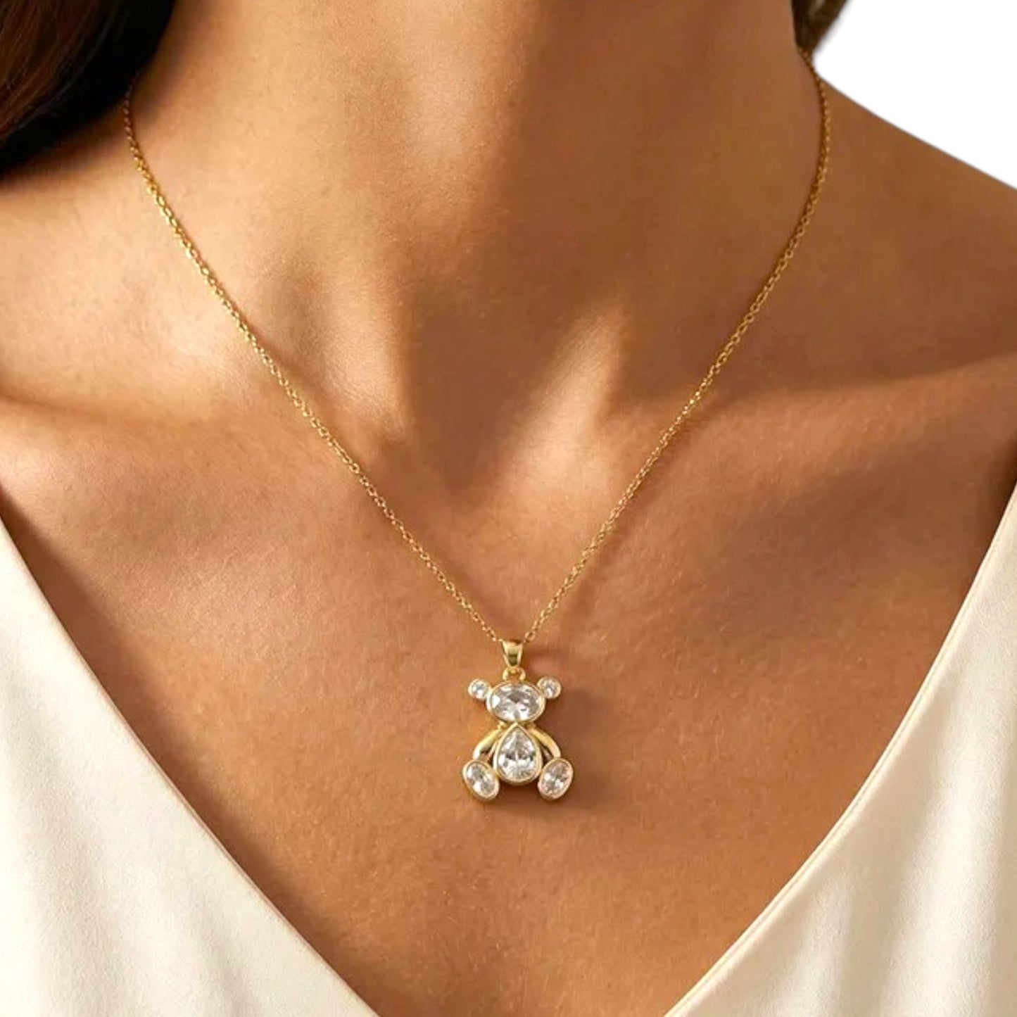 I'M MARTINA - Collana teddy con zirconi