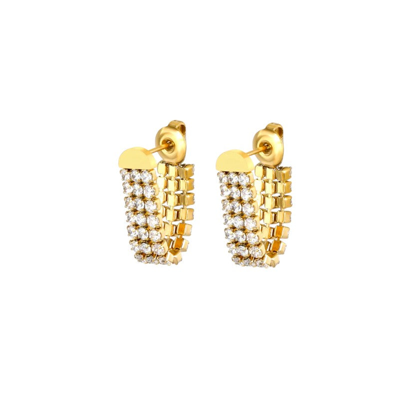 I'M MARTINA - Orecchini crystal waterfall