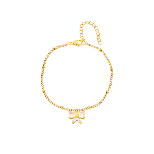 I'M MARTINA - Bracciale fiocco con zircone