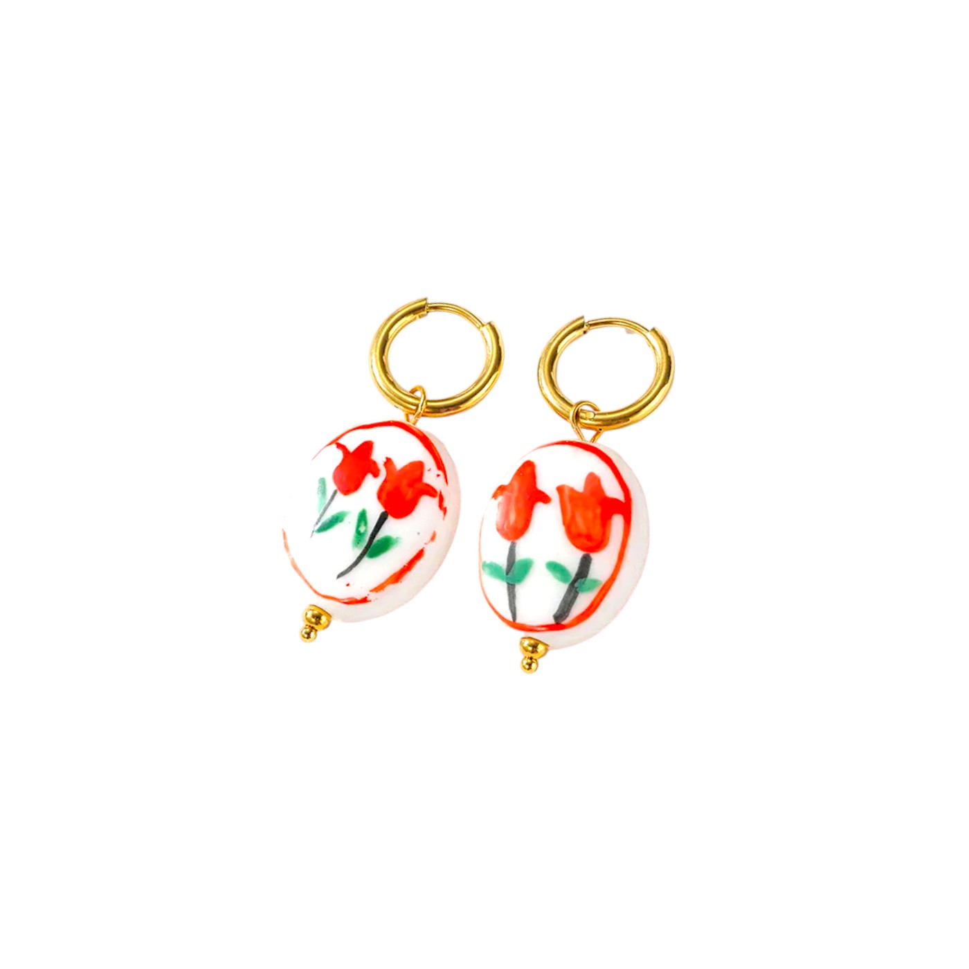 I'M MARTINA - Orecchini tulipano in ceramica