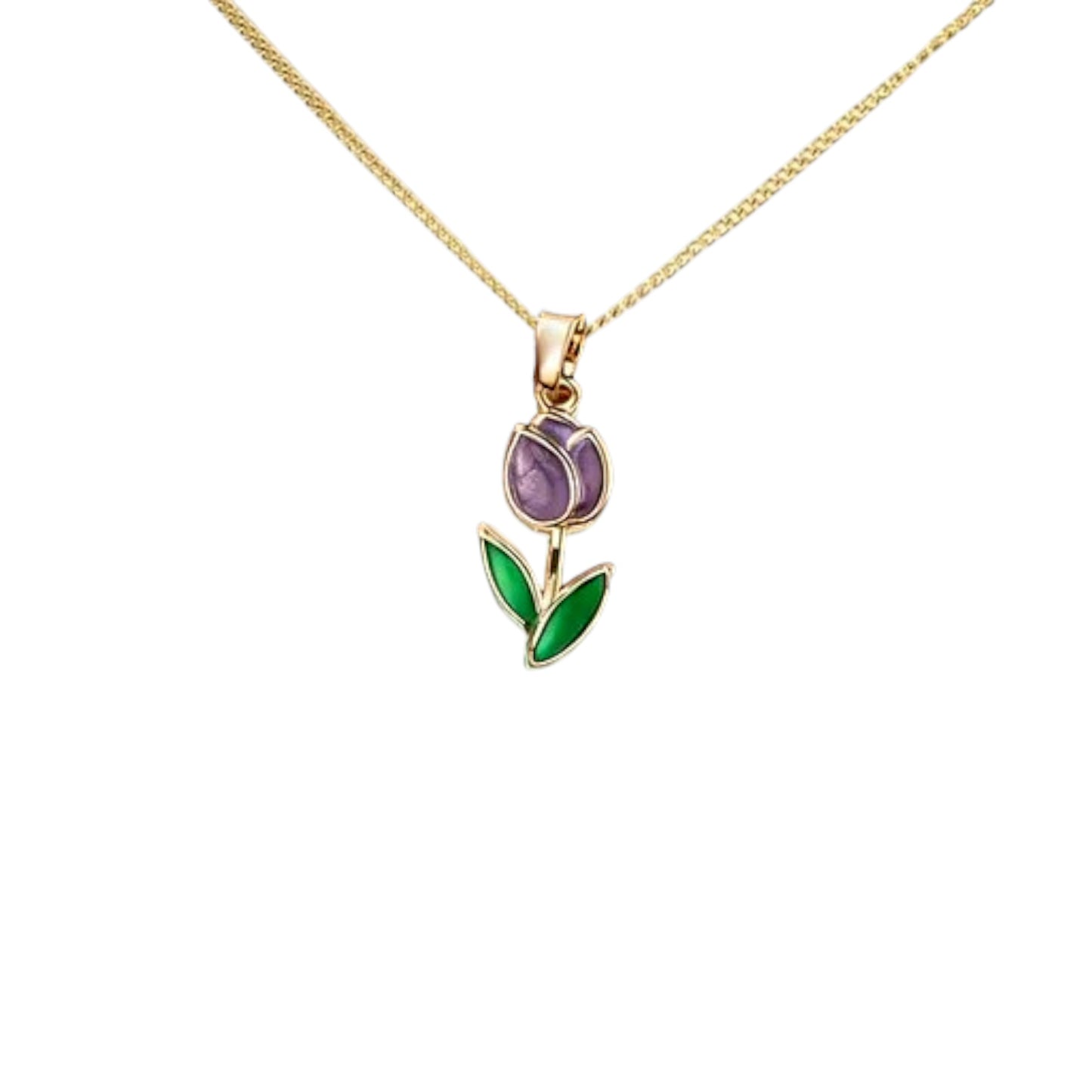I'M MARTINA - Collana tulipano purple