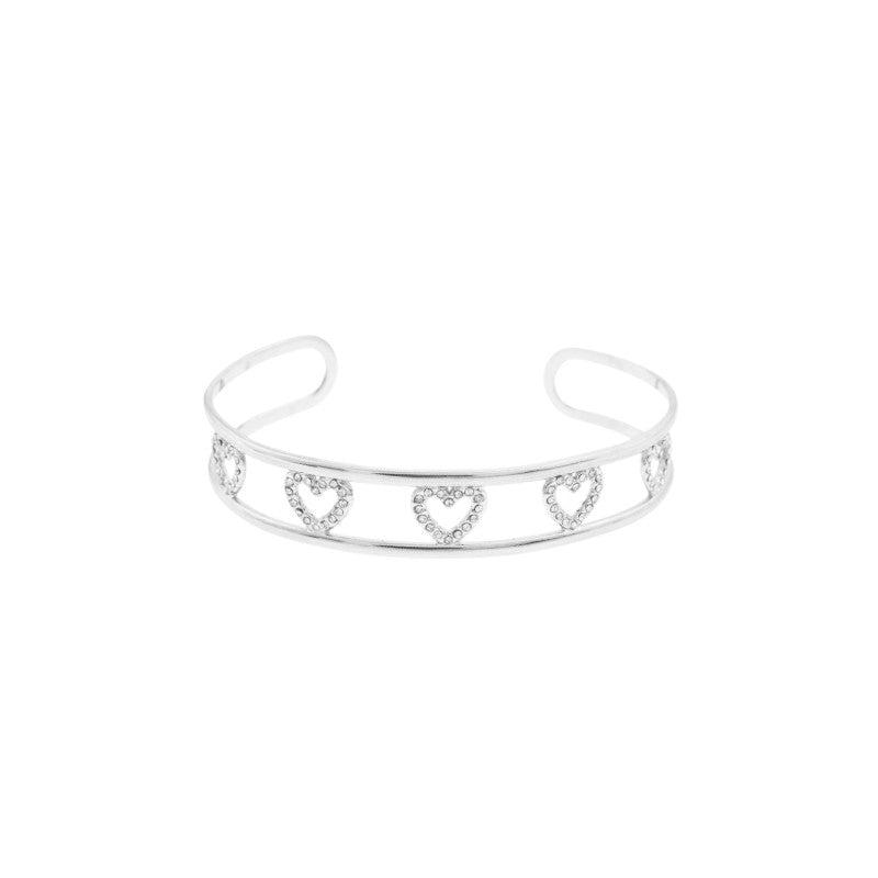 I'M MARTINA - Bracciale Love rigido con zirconi