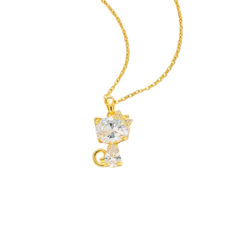 I'M MARTINA - Collana kitty con zirconi