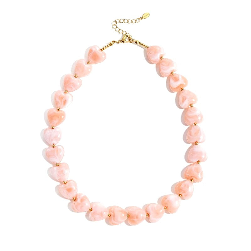 I'M MARTINA - Collana millecuori rosa cipria