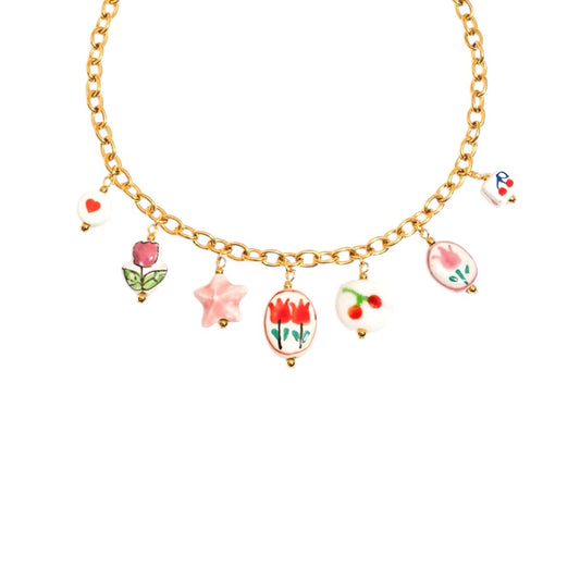 I'M MARTINA - Collana tulipano & cherry