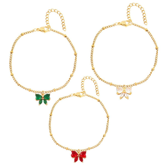 I'M MARTINA - Bracciale fiocco con zircone