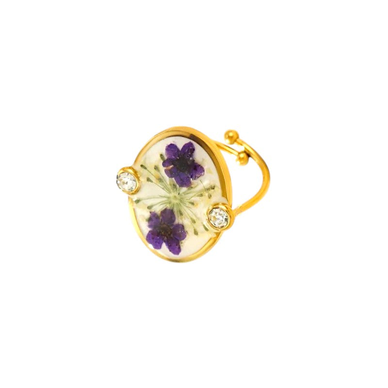 I'M MARTINA - Anelli flower con punti luce