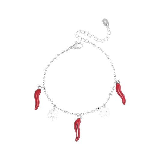 I'M MARTINA - Bracciale pepper & quadrifoglio