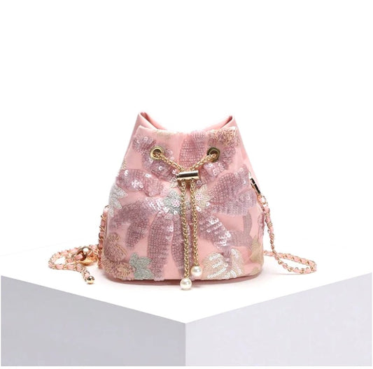 I'M MARTINA - Borsa bouquet rosa