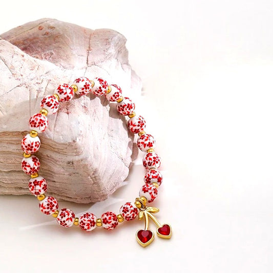 I'M MARTINA - Bracciale cherry in ceramica