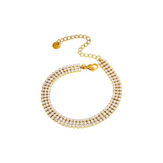 I'M MARTINA - Bracciale tennis tre arcate