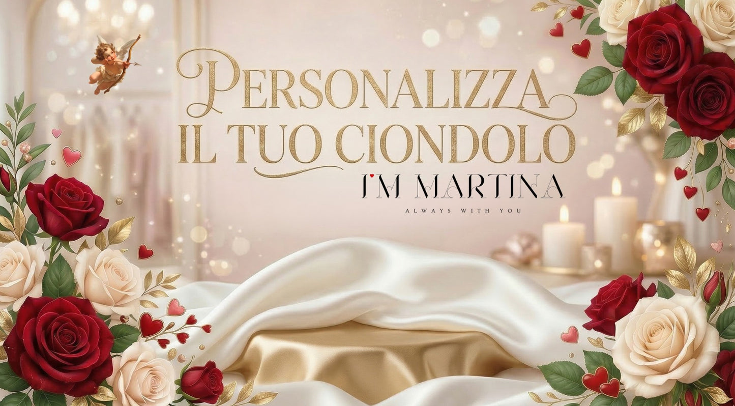I'M MARTINA - Ciondolo personalizzato fatto a mano