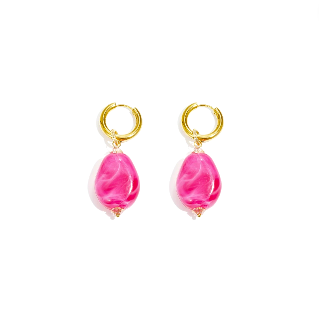 I'M MARTINA - Orecchini glossy pink