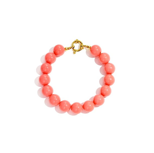 I'M MARTINA - Bracciale charmpop salmon rose