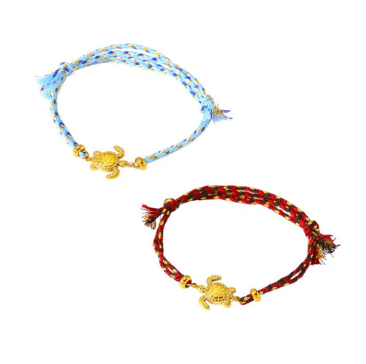 I'M MARTINA - Bracciale in corda con tartaruga