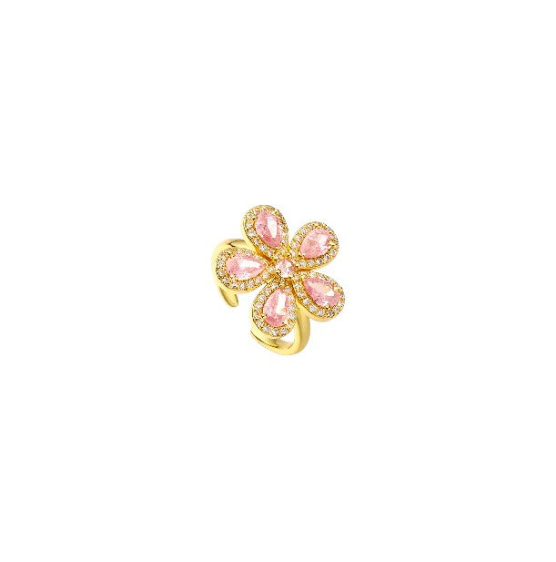 I'M MARTINA - Anello flower con zirconi