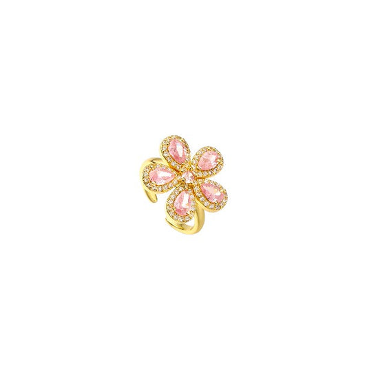 I'M MARTINA - Anello flower con zirconi