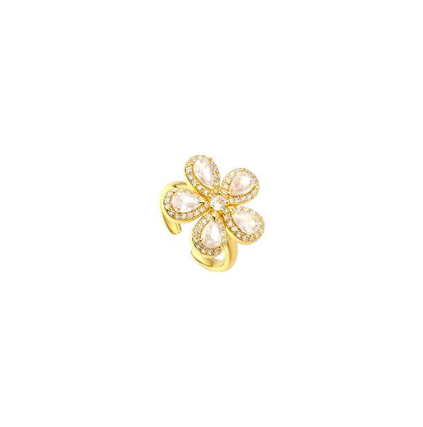 I'M MARTINA - Anello flower con zirconi