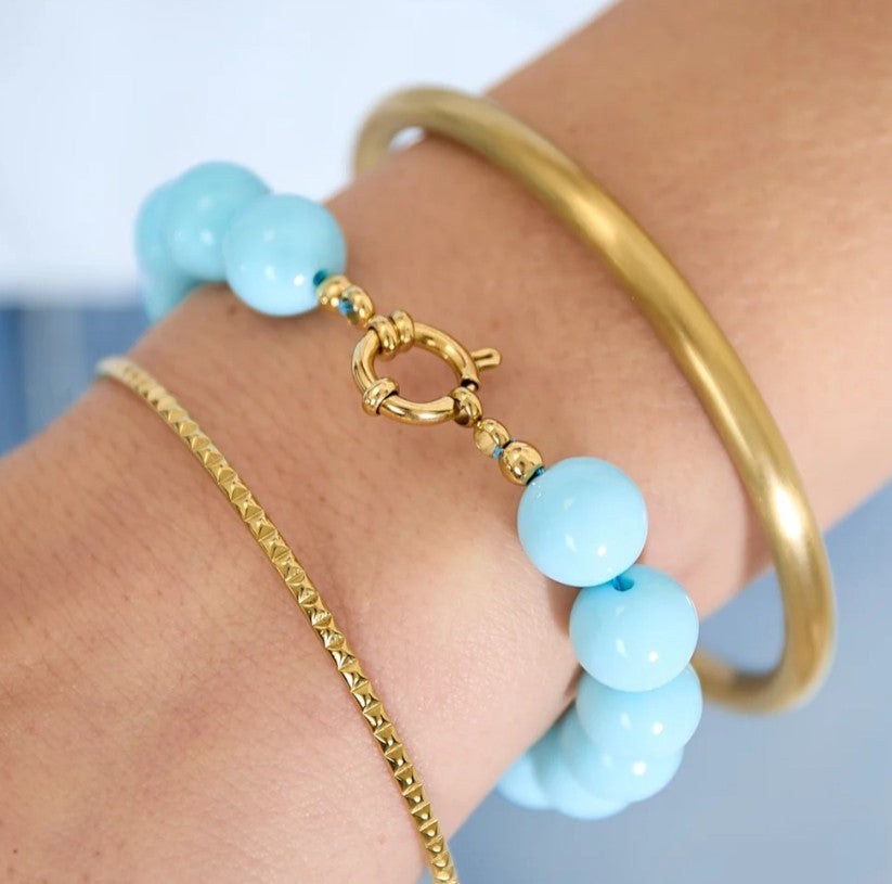 I'M MARTINA - Bracciale charmpop celeste