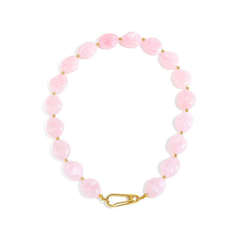 I'M MARTINA - Collana charmstone pink