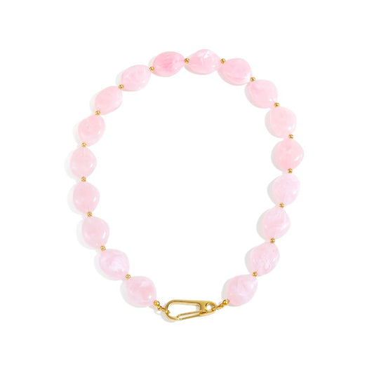 I'M MARTINA - Collana charmstone pink