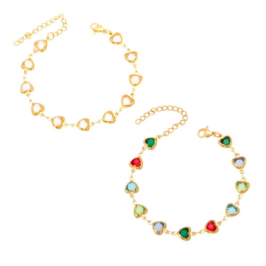 I'M MARTINA - Bracciale love glass