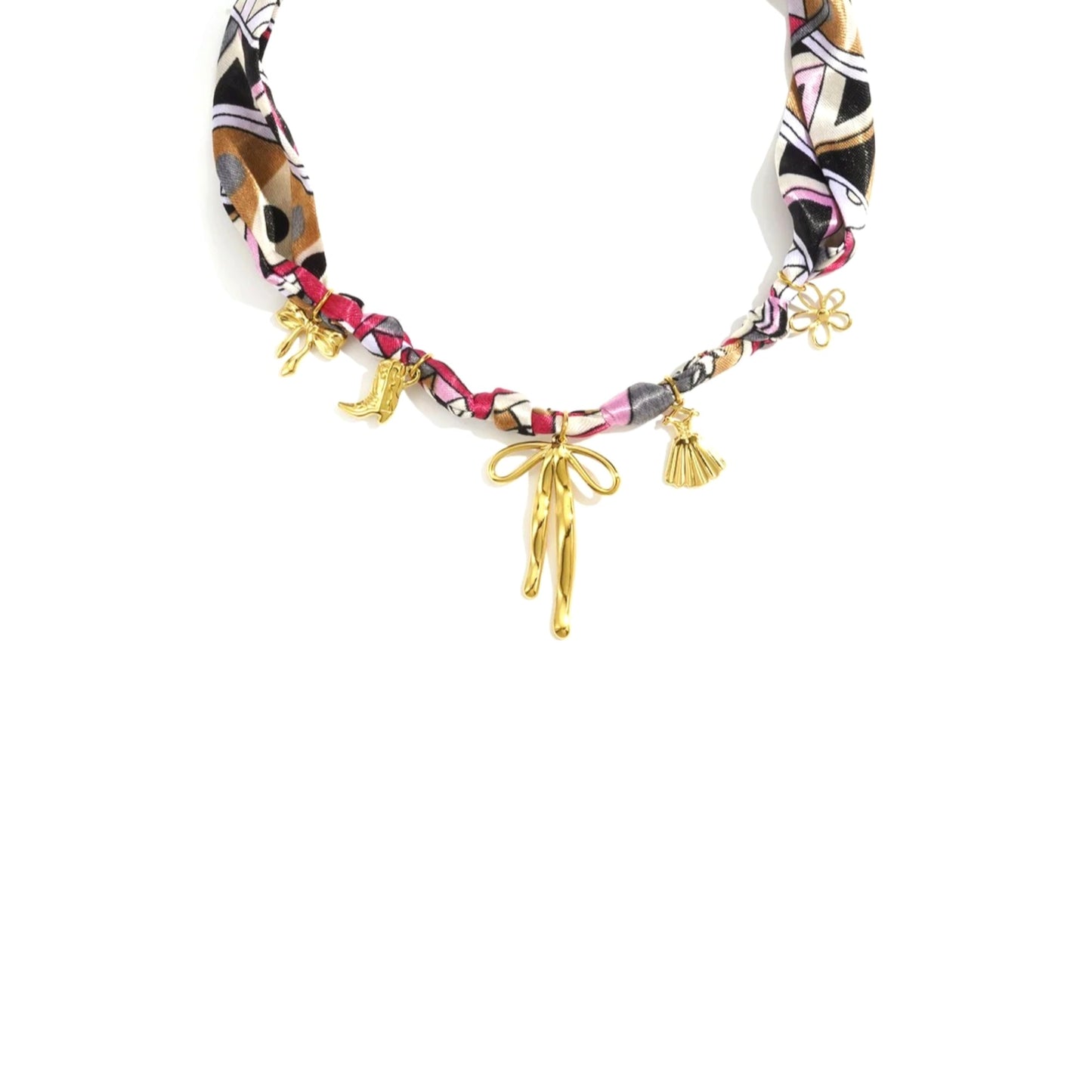 I'M MARTIINA - Collana foulard con charm