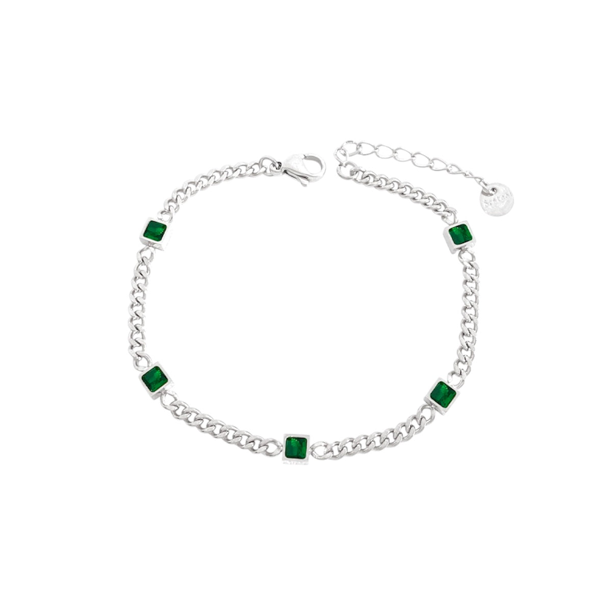 I'M MARTINA - Bracciale cube green