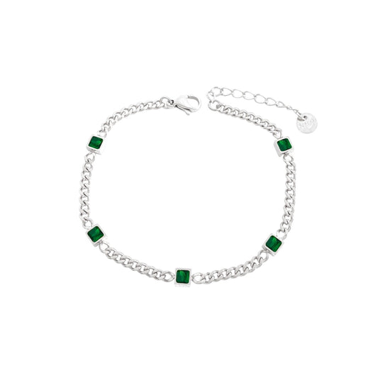 I'M MARTINA - Bracciale cube green