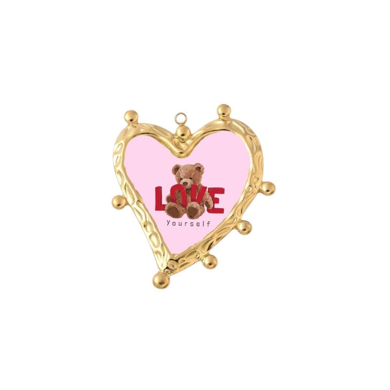 I'M MARTINA - Ciondolo Lovepop teddy fatto a mano