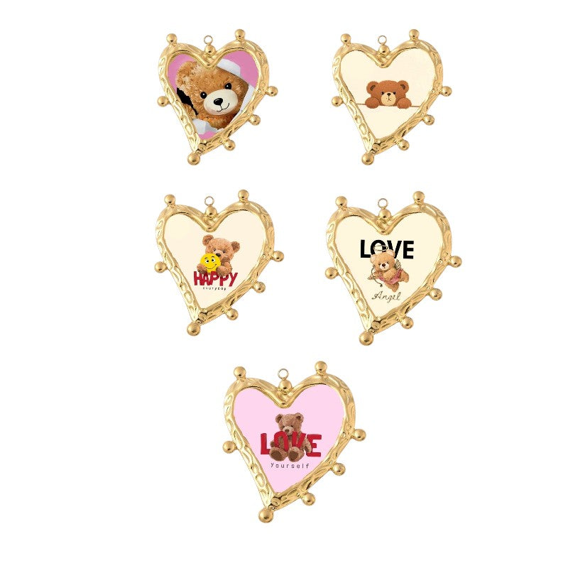 I'M MARTINA - Ciondolo Lovepop teddy fatto a mano