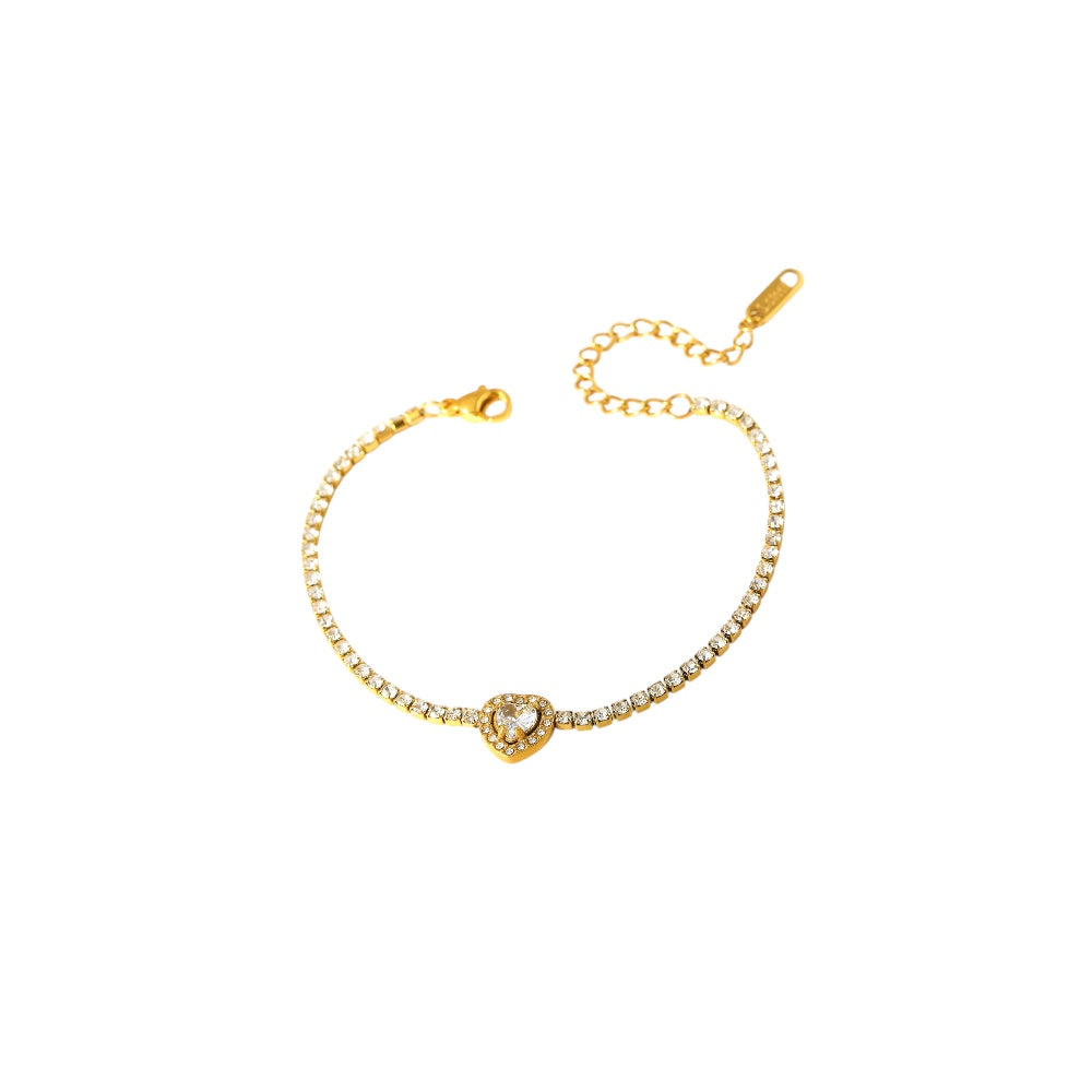 I'M MARTINA - Bracciale Love con zirconi