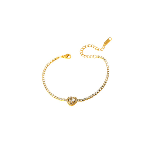 I'M MARTINA - Bracciale Love con zirconi