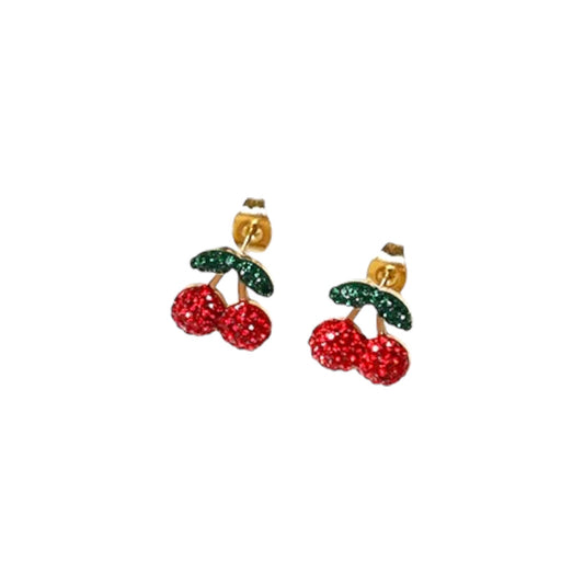 I’M MARTINA - Orecchini cherry con zirconi