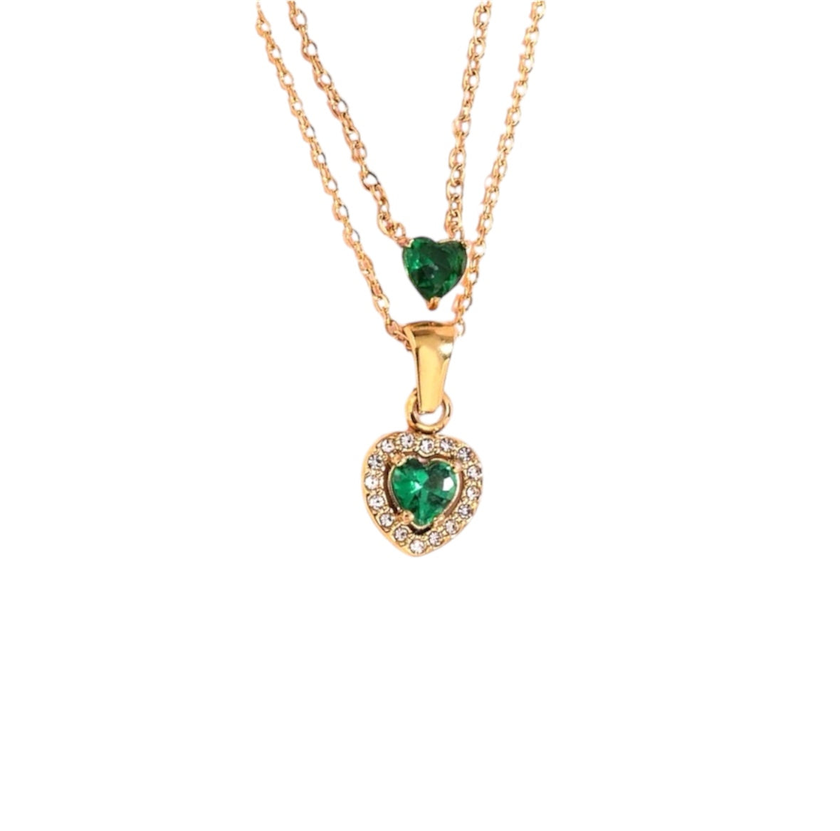 I'M MARTINA - Collana double Love green