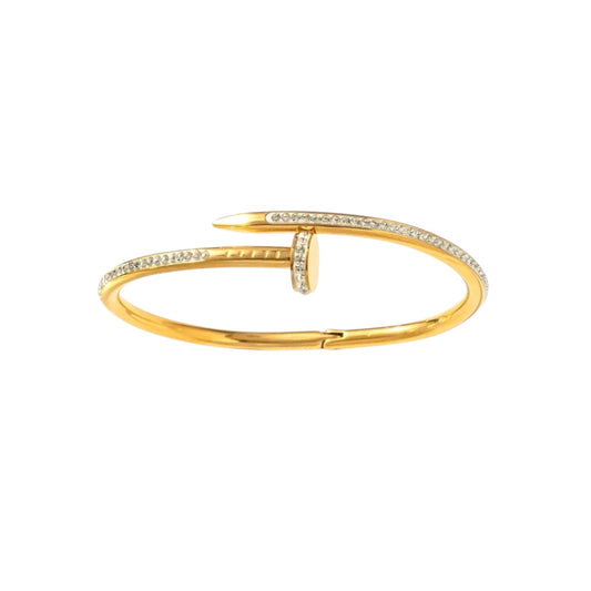 I'M MARTINA - Bracciale chiodo con zirconi