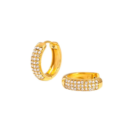 I'M MARTINA - Orecchini ring con zirconi