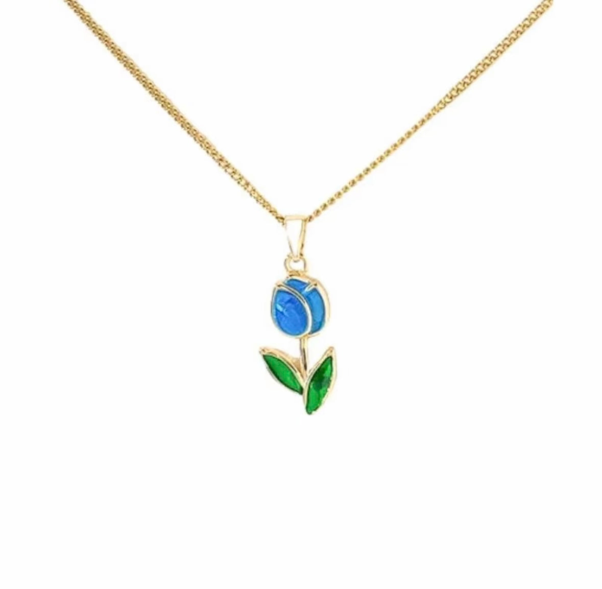 I'M MARTINA - Collana tulipano blu