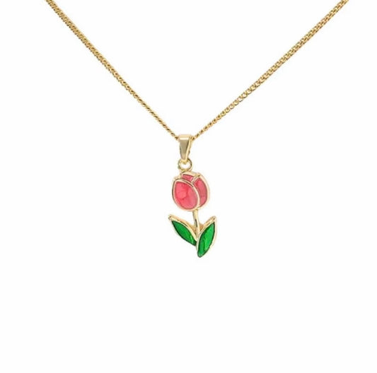 I'M MARTINA - Collana tulipano red