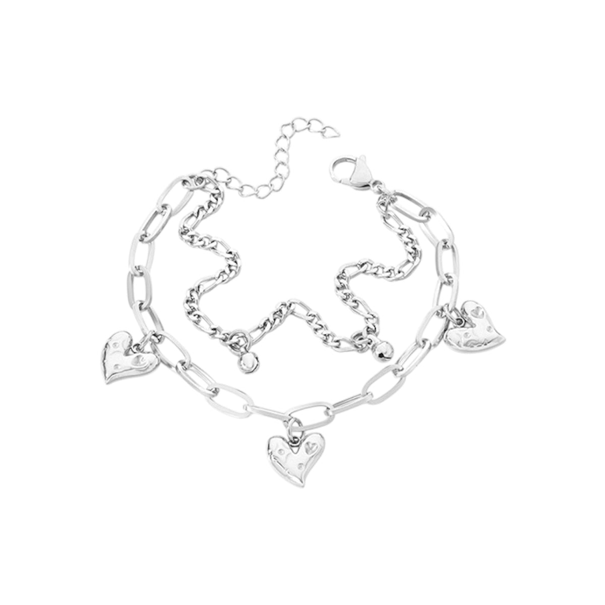 I'M MARTINA - Bracciale double Love con sonagli