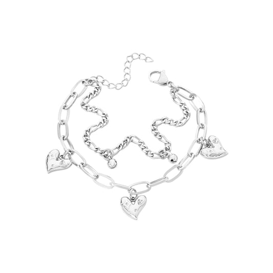 I'M MARTINA - Bracciale double Love con sonagli